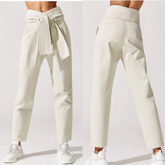 IRO Pants - IRO Madeon Belted Pants in Natural